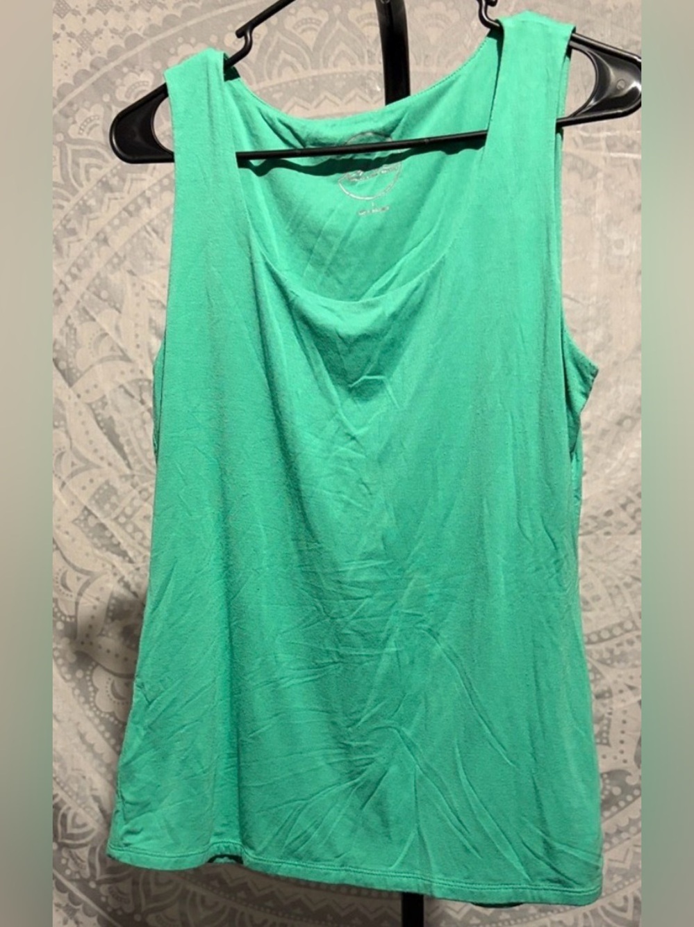 🌿 INC International Concepts Mint Green Essential Scoop Neck Tank | Large 🌿